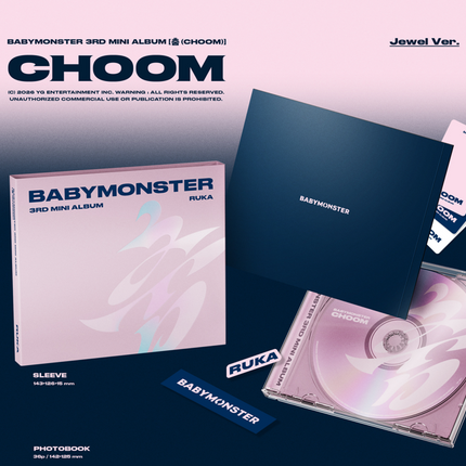 BABYMONSTER - CHOOM 3rd Mini Album Jewel Ver. (Member Selection)