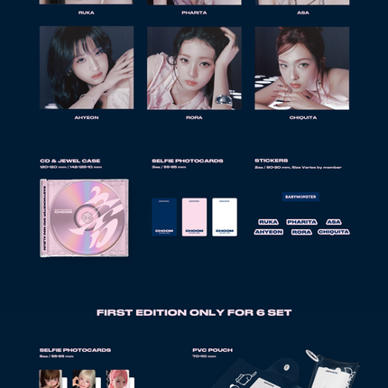 BABYMONSTER - CHOOM 3rd Mini Album Jewel Ver. (Member Selection)