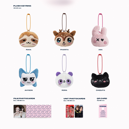 BABYMONSTER - CHOOM 3rd Mini Album Plush Keyring Ver. (Member Selection)