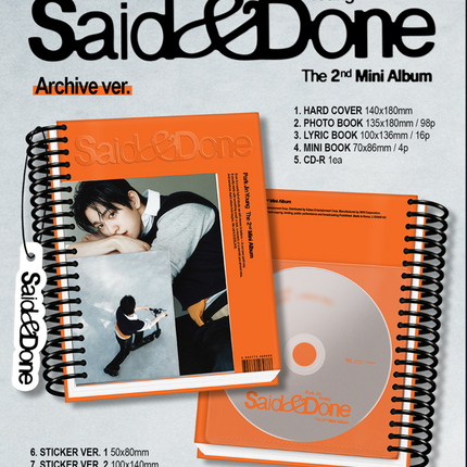 [SET] GOT7 Jinyoung - Said & Done 2nd Mini Album Archive+Memory Box
