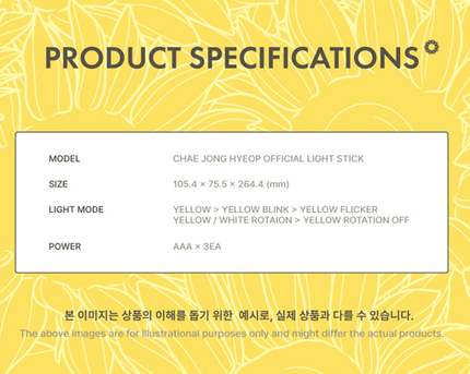 CHAE JONG HYEOP - Official Light Stick