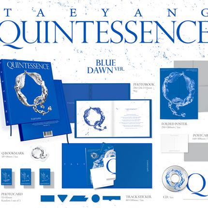TAEYANG - QUINTESSENCE 4th Studio Album ( BLUE DAWN Ver / PINK RADIANCE Ver )