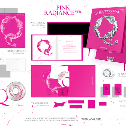 TAEYANG - QUINTESSENCE 4th Studio Album ( BLUE DAWN Ver / PINK RADIANCE Ver )