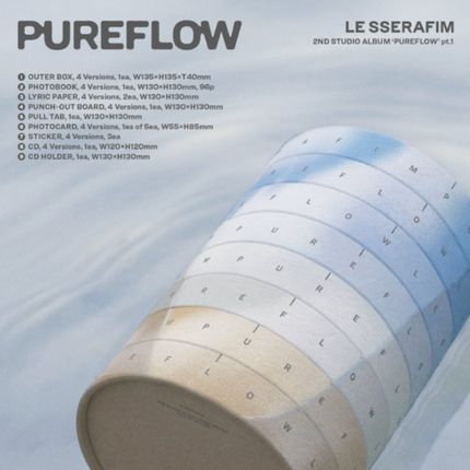 LE SSERAFIM - PUREFLOW 2nd Studio Album Photobook Ver
