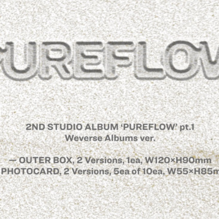 LE SSERAFIM - PUREFLOW 2nd Studio Album 4Photobook + 6Compact + 2Weverse ALL SET