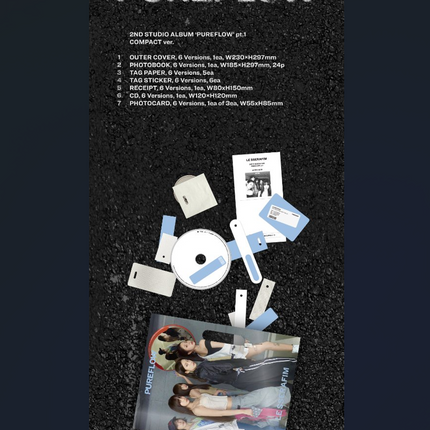 LE SSERAFIM - PUREFLOW 2nd Studio Album COMPACT Ver