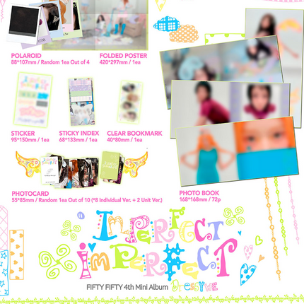 FIFTY FIFTY - Imperfect-I'mperfect 4th Mini Album (Dressy we / Messy me Ver)