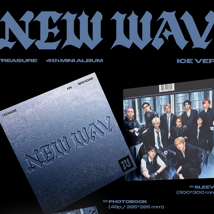 [SALE] TREASURE - NEW WAV 4th Mini Album Photobook Ver (RED Ver / ICE Ver)