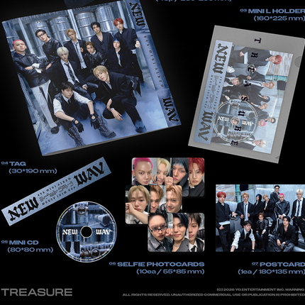 [SALE] TREASURE - NEW WAV 4th Mini Album Photobook Ver (RED Ver / ICE Ver)