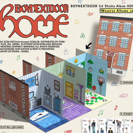 [SALE] BOYNEXTDOOR - HOME 1st Studio Album Weverse Albums Ver (Member Selection)