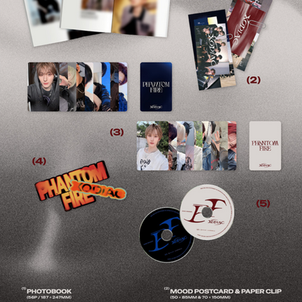 XODIAC - PHANTOM FIRE 3rd Mini Album Photobook Ver (Ashen / Obsidian)