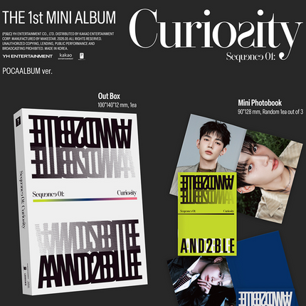 [SALE] AND2BLE - Sequence 01: Curiosity 1st Mini Album POCAALBUM Ver