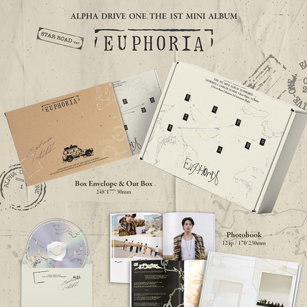 [SALE] ALPHA DRIVE ONE - 1st Mini Album : EUPHORIA (STAR ROAD Ver.)