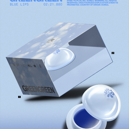 CORTIS - GREENGREEN 2nd EP Album Blue Lips Lip Balm Ver (Limited Edition)