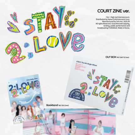 STAYC - 2:LOVE 6th Single Album photobook Ver (PLAYER PROFILE / COURT ZINE)
