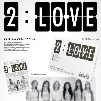 STAYC - 2:LOVE 6th Single Album photobook Ver (PLAYER PROFILE / COURT ZINE)
