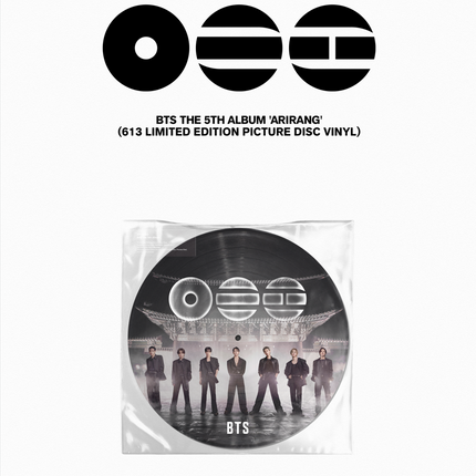 BTS - ARIRANG 5th Album 613 Limited Edition Picture Disc Vinyl