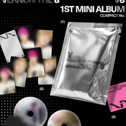 SEVENTEEN V8 (THE 8, VERNON) - V8 1st Mini Album Compact Ver