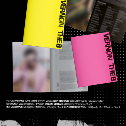 SEVENTEEN V8 (THE 8, VERNON) - V8 1st Mini Album Compact Ver