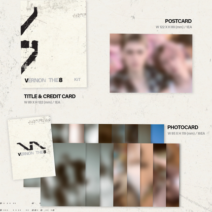 SEVENTEEN V8 (THE 8, VERNON) - V8 1st Mini Album KiT Ver