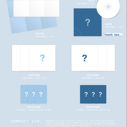 UAU - #Your Youth 2nd Mini Album COMPACT Ver (Your / Youth / Set Ver)
