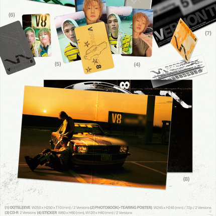 SEVENTEEN V8 (THE 8, VERNON) - V8 1st Mini Album Photobook Ver Standard Ver