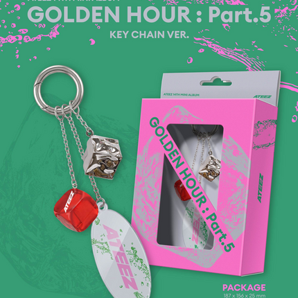 ATEEZ - GOLDEN HOUR : Part.5 14th Mini Album KEY CHAIN Ver. (Limited Edition)