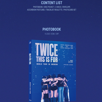 [POB] TWICE - <THIS IS FOR> WORLD TOUR IN INCHEON Blu-ray