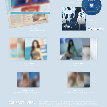 UAU - #Your Youth 2nd Mini Album COMPACT Ver (Your / Youth / Set Ver)