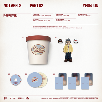 TXT YEONJUN - NO LABELS: PART 02 2nd Mini Album Figure Ver. (Limited Edition)