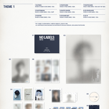 TXT YEONJUN - NO LABELS: PART 02 2nd Mini Album Photobook Ver. ( THEME 1 / 2 / 3 )