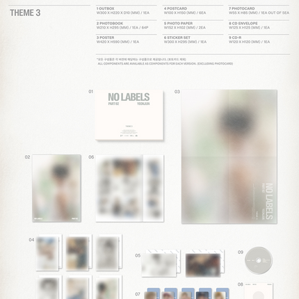 TXT YEONJUN - NO LABELS: PART 02 2nd Mini Album Photobook Ver. ( THEME 1 / 2 / 3 )