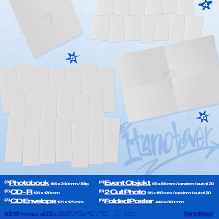idntt - itsnotover 3rd Mini Album Photobook Ver. (Chrome Heart / Lit Heart / Set)