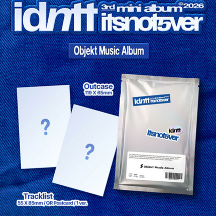 idntt - itsnotover 3rd Mini Album Objekt Music Album Ver.