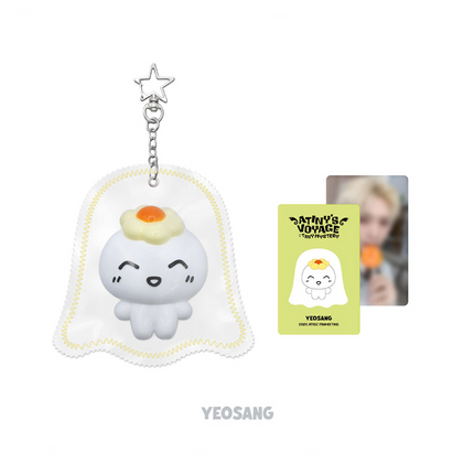 ATEEZ - ATINY’S VOYAGE : TINY MYSTERY GHOST SQUISHY KEYRING + Photocard Set.