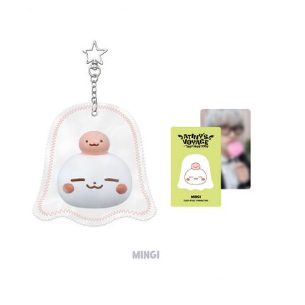 ATEEZ - ATINY’S VOYAGE : TINY MYSTERY GHOST SQUISHY KEYRING + Photocard Set.