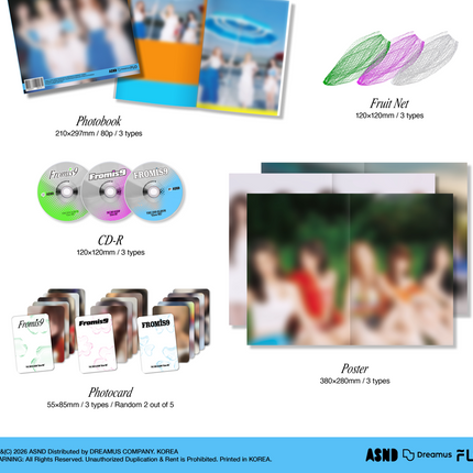 fromis_9 - Glow ME 2nd Full Album Photobook Ver (Sparkling Green/ Pink / Blue Ver)