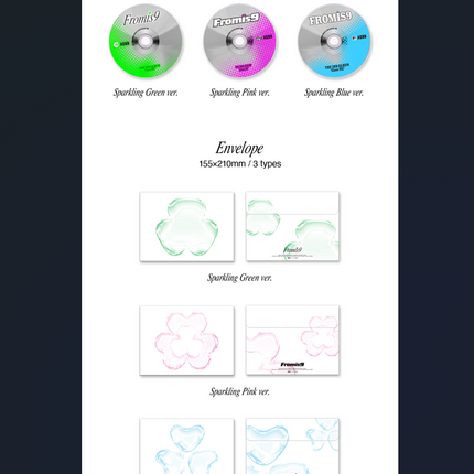 fromis_9 - Glow ME 2nd Full Album Photobook Ver (Sparkling Green/ Pink / Blue Ver)