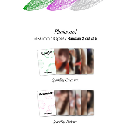 fromis_9 - Glow ME 2nd Full Album Photobook Ver (Sparkling Green/ Pink / Blue Ver)