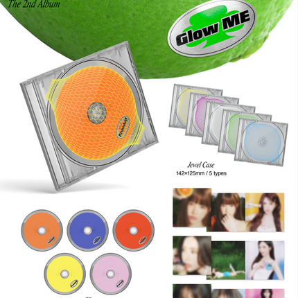 fromis_9 - Glow ME 2nd Full Album Fruit Ver  (Member Selection / Set)