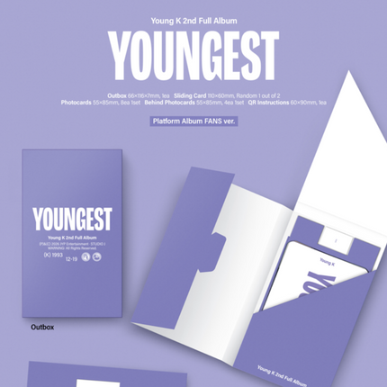 DAY6 Young K - YOUNGEST 2nd Full Album Platform Album FANS Ver.