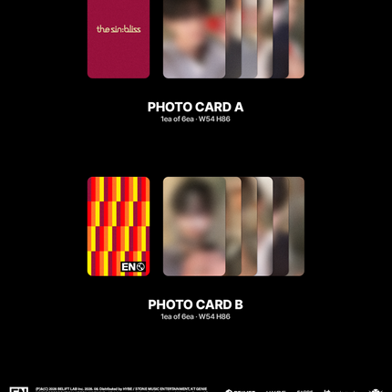 [SALE] ENHYPEN - THE SIN : BLISS 8th Mini Album Photobook Ver (Ver Selection / Set)