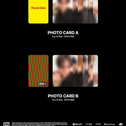 [SALE] ENHYPEN - THE SIN : BLISS 8th Mini Album Photobook Ver (Ver Selection / Set)