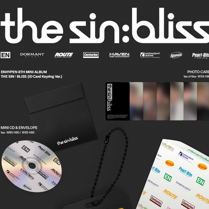 ENHYPEN - THE SIN : BLISS 8th Mini Album ID Card Keyring Ver.
