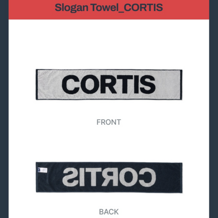 CORTIS - Official MD Slogan Towel_CORTIS