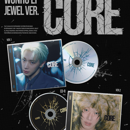 [SET] WONHO CORE EP Album 2Ver Photobook + 2Ver Jewel + Crack Ver.