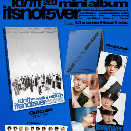 idntt - itsnotover 3rd Mini Album Photobook Ver. (Chrome Heart / Lit Heart / Set)