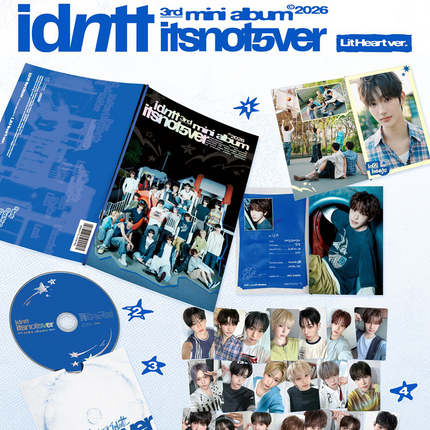 idntt - itsnotover 3rd Mini Album Photobook Ver. (Chrome Heart / Lit Heart / Set)