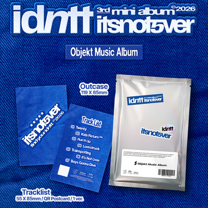 idntt - itsnotover 3rd Mini Album Objekt Music Album Ver.
