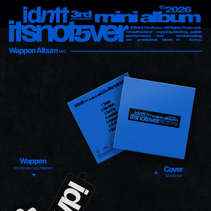 idntt - itsnotover 3rd Mini Album Wappen Album Ver.